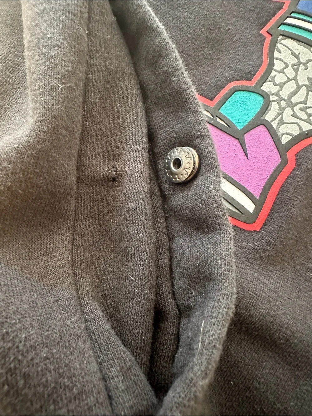 Vintage Ecko Unlimited Black Sweatshirt with Colorful Rhino Mascot. Size L - Picture 6 of 9